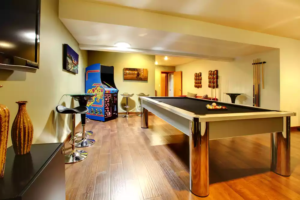 hardwood flooring basement